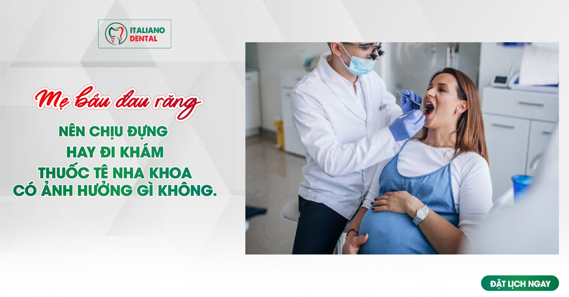 Mẹ bầu bị đau răng: Nên chịu đựng hay đi khám? Thuốc tê nha khoa có ảnh hưởng thai nhi không?