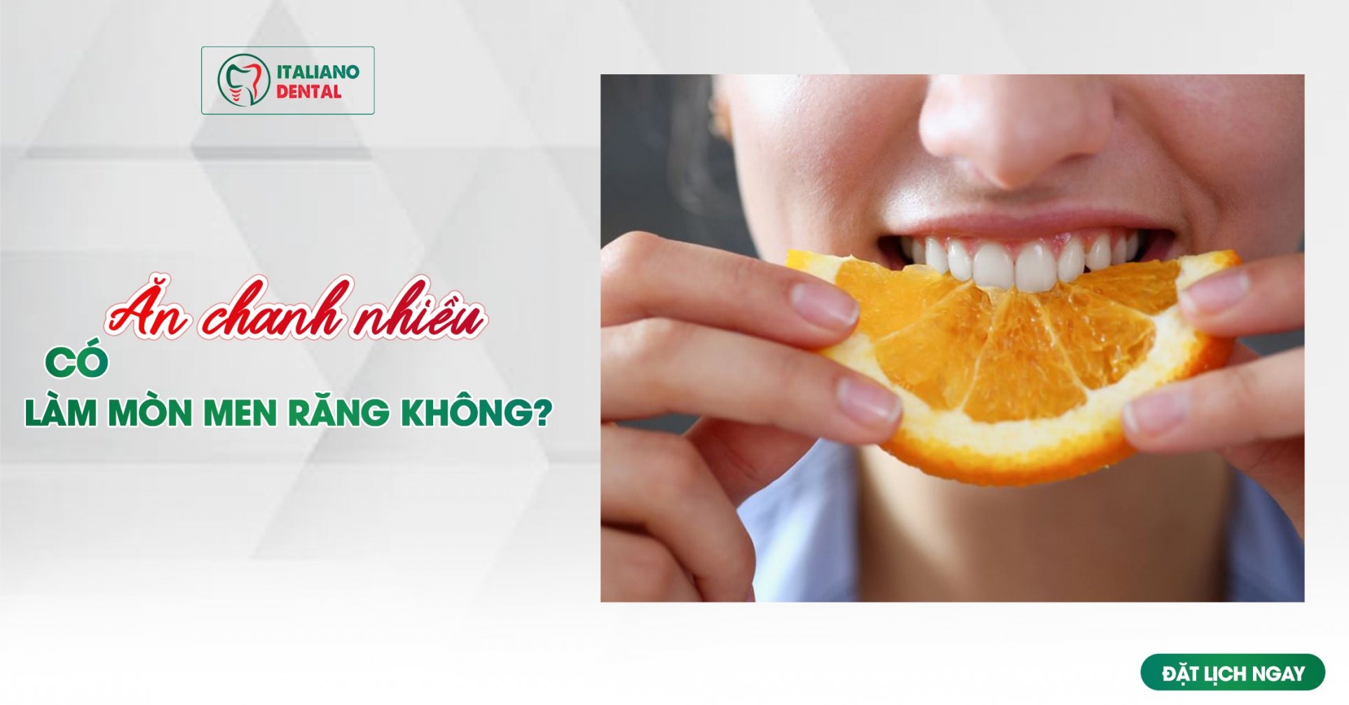 Ăn chanh nhiều có làm mòn men răng không?