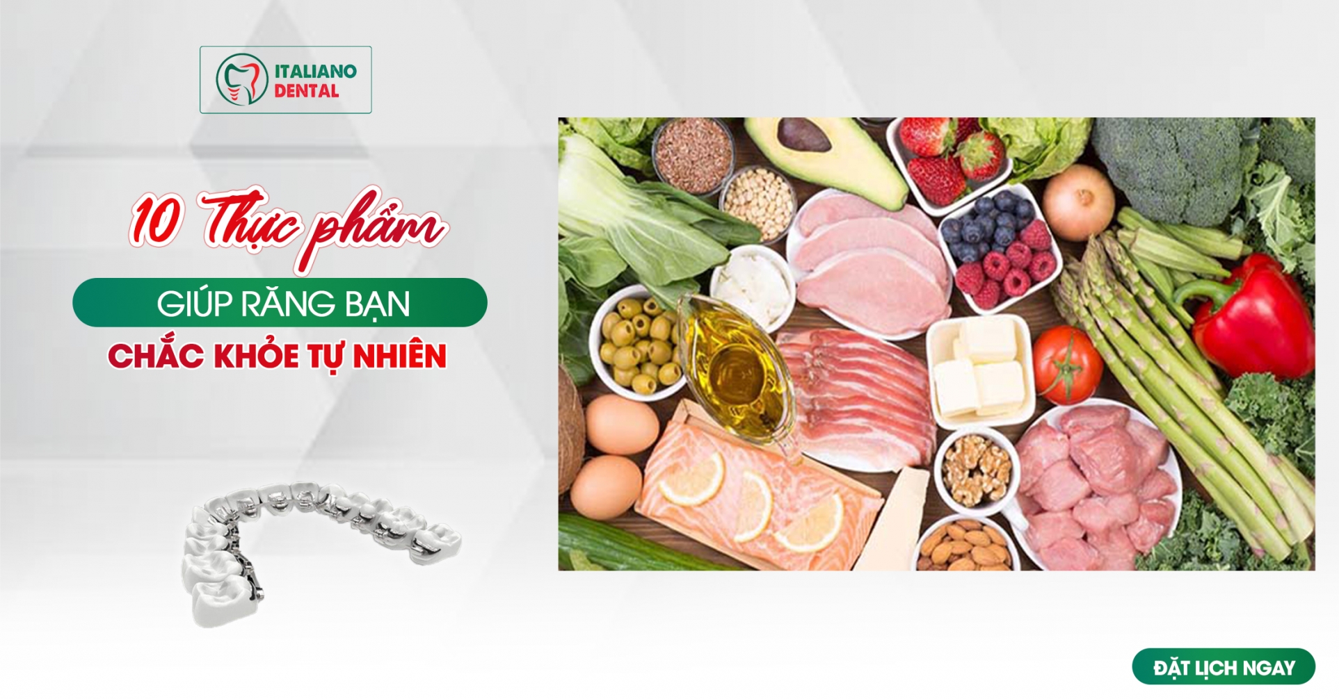 10 thực phẩm giúp răng chắc khỏe tự nhiên