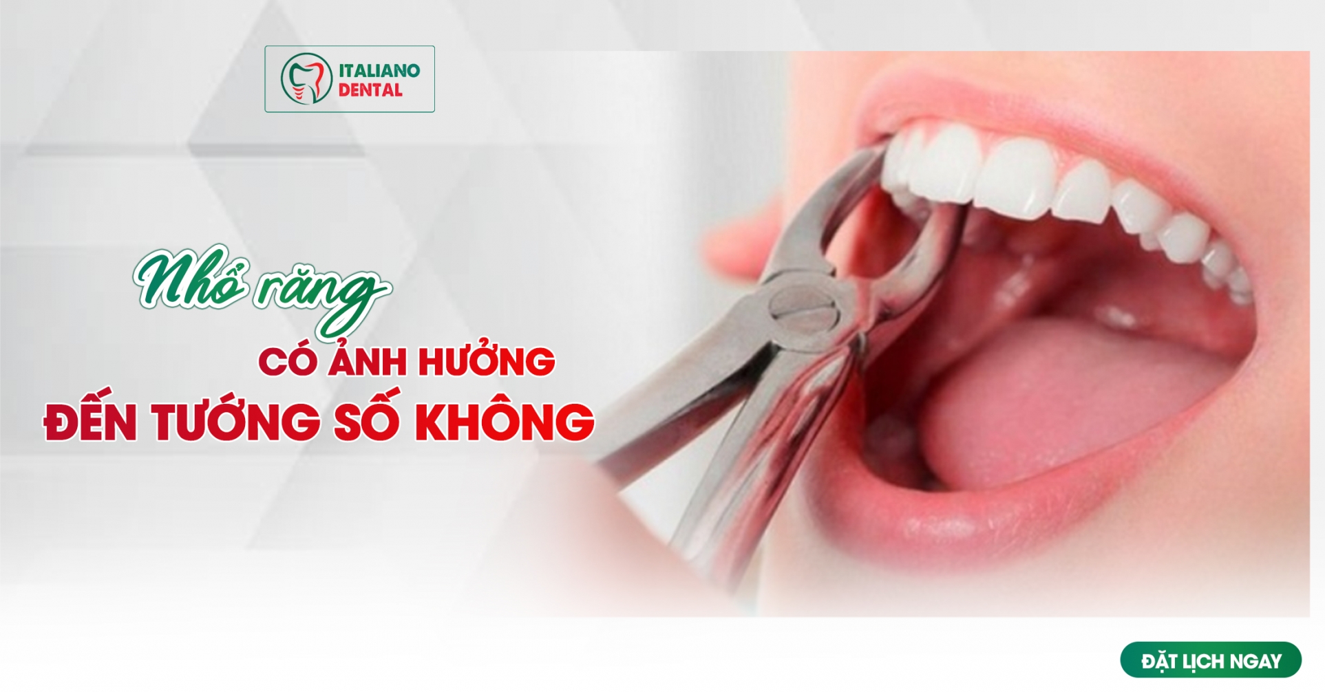 Nhổ răng có ảnh hưởng đến tướng số
