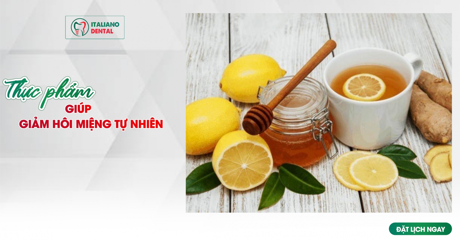 Thực phẩm giúp giảm hôi miệng tự nhiên