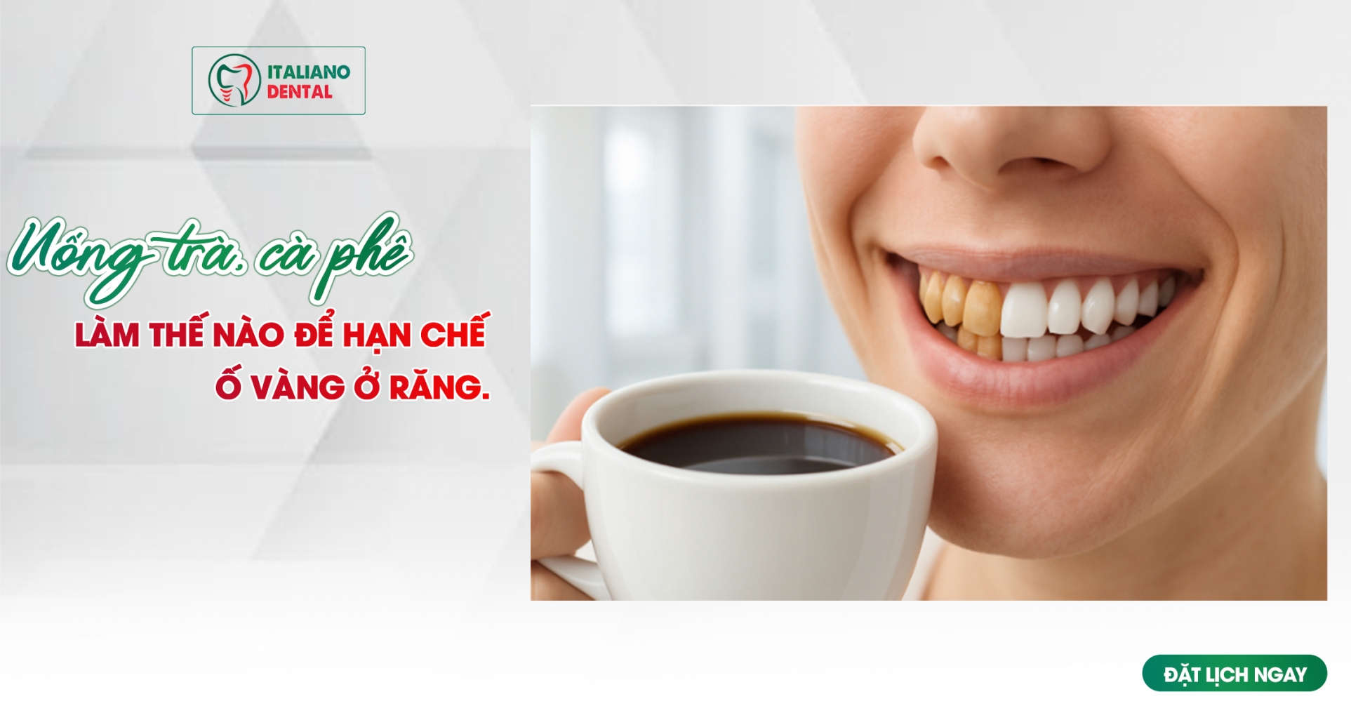 Uống trà, cà phê làm thế nào để hạn chế ố vàng răng