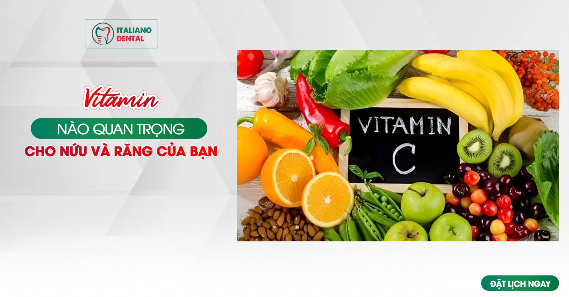 Vitamin nào quan trọng cho nướu và răng?