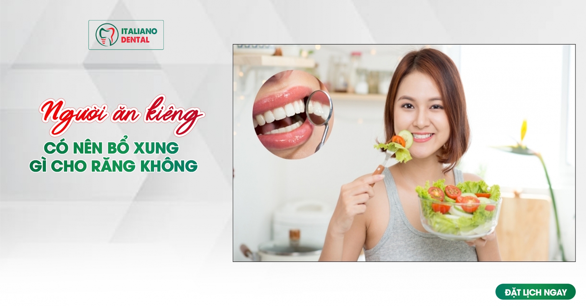 Người ăn kiêng có cần bổ sung gì cho răng không?