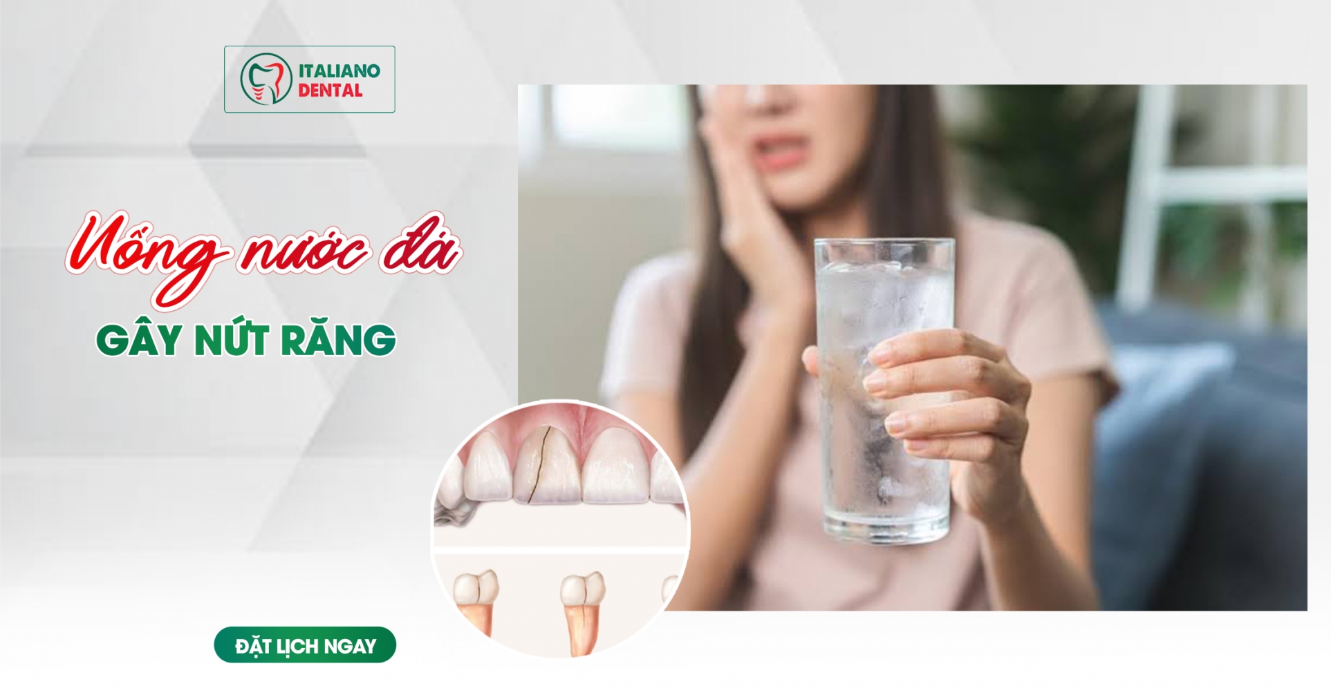 Uống nước đá gây nứt răng?